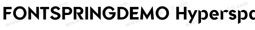 FONTSPRINGDEMO HyperspaceRaceLightB字体转换